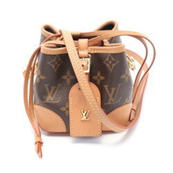 Louis Vuitton Noe Shoulder Bag Leather Monogram Brown - Picture 1 of 7